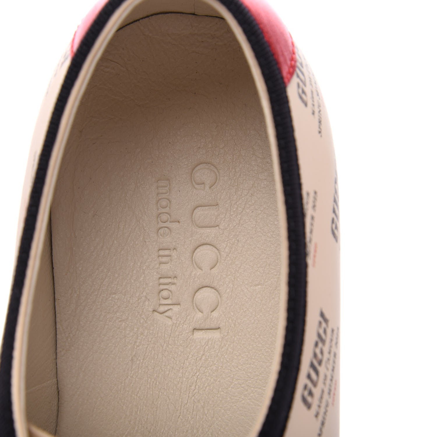 Gucci Calfskin Stamp Print Mens Falacer Sneakers 5 Soy 8 of 9
