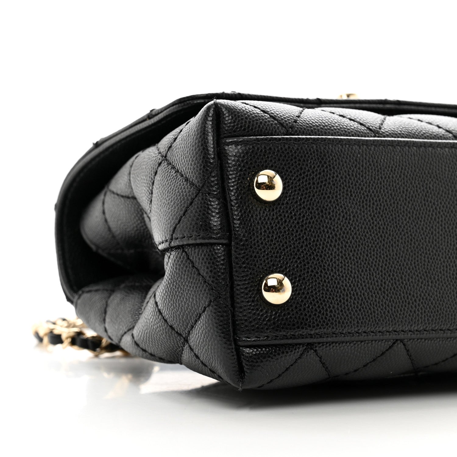 Chanel Caviar Quilted Extra Mini Coco Handle Flap Black 9 of 10