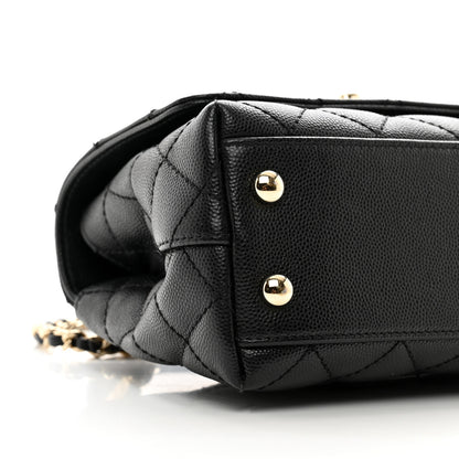 Chanel Caviar Quilted Extra Mini Coco Handle Flap Black 9 of 10