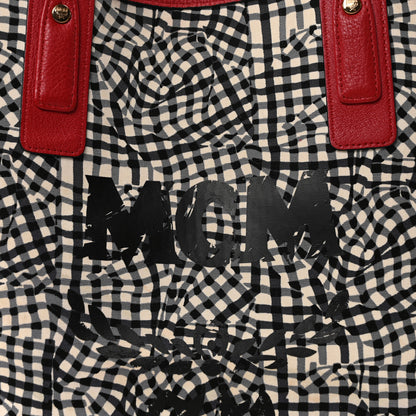 MCM Visetos Medium Liz Reversible Shopper Tote Ruby Red 15 of 17