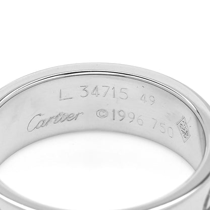 Cartier 18K White Gold 5.5mm LOVE Ring 49 4.75 4 of 4