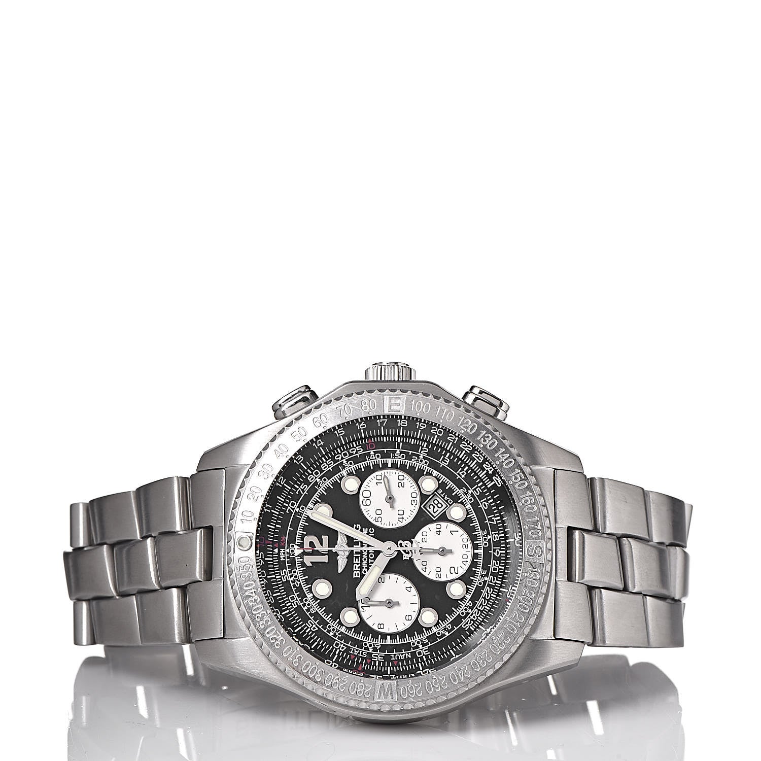 Breitling Stainless Steel 43mm Professional B-2 Chronograph Automatic Watch Black A42362 3 of 6