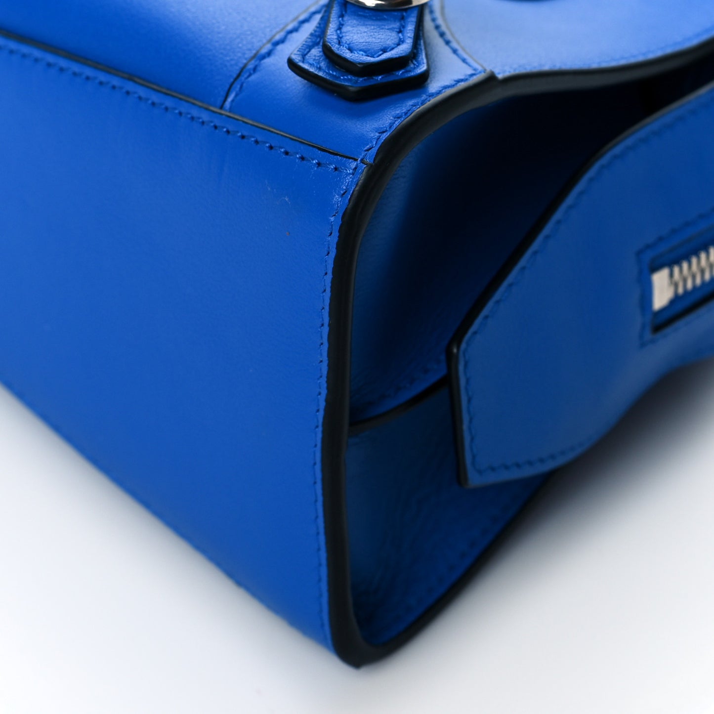 Smooth Calfskin Neo Classic Silver Hardware Mini City Bleu