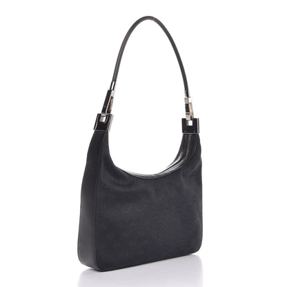 Gucci Monogram GG Small Clasp Hobo Black 3 of 7