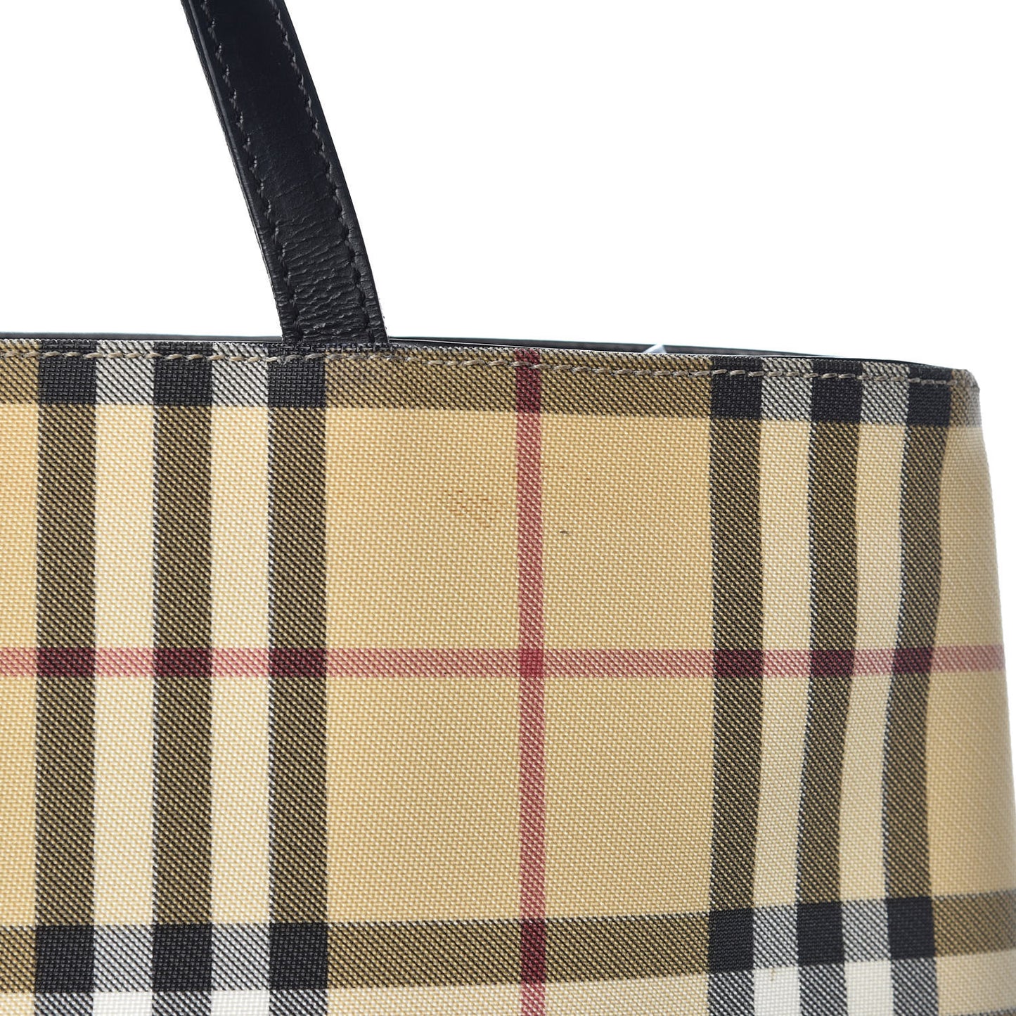 House Check Large Tote Black