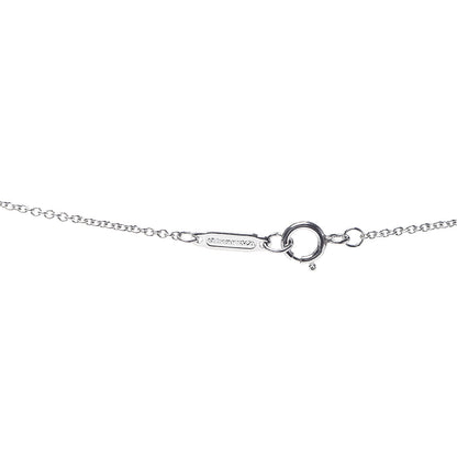 Tiffany Platinum Diamond Mini Bow Pendant Necklace 3 of 5