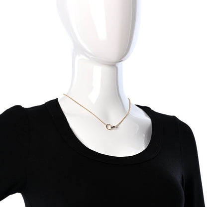 Cartier 18K Pink Gold Interlocking LOVE Necklace 3 of 5