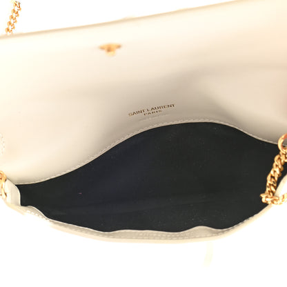 Saint Laurent Smooth Calfskin Monogram Phone Holder Crossbody Blanc Vintage 5 of 7