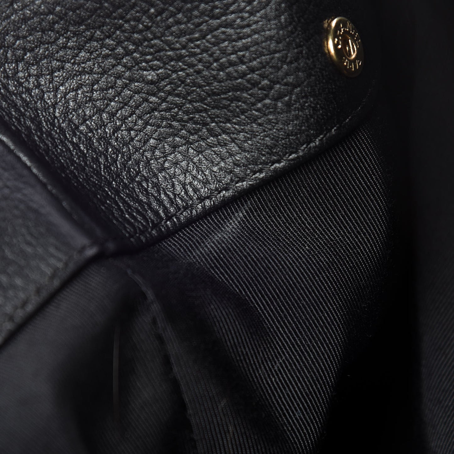 Calfskin Cerf Executive Shopper Tote Black