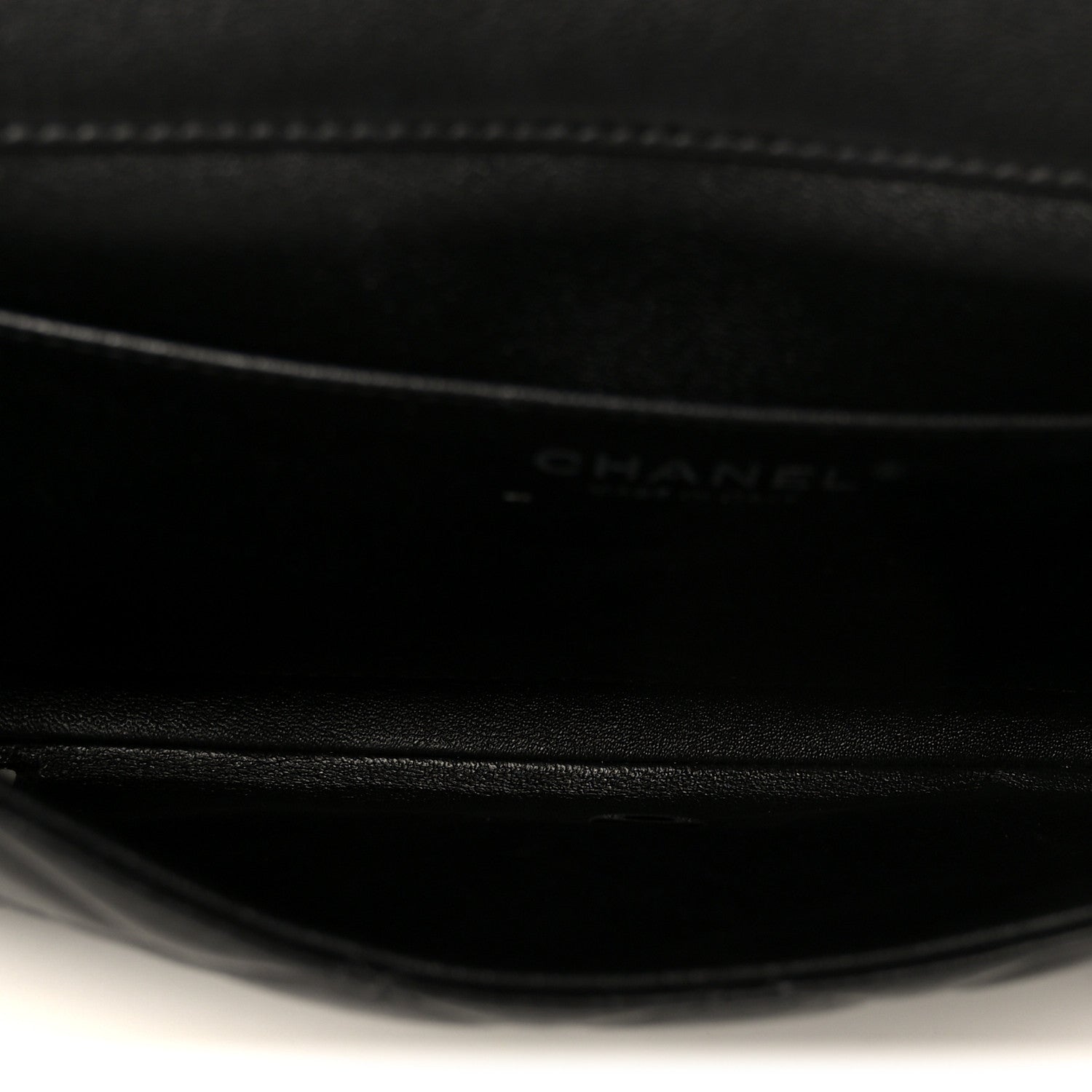 Chanel Lambskin Quilted Clutch With Chain Flap Black 5 of 12