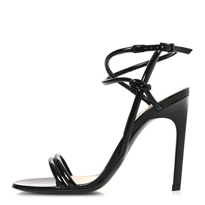 Gucci Patent Lambskin Walma 105 Sandals 36.5 Black 1 of 24