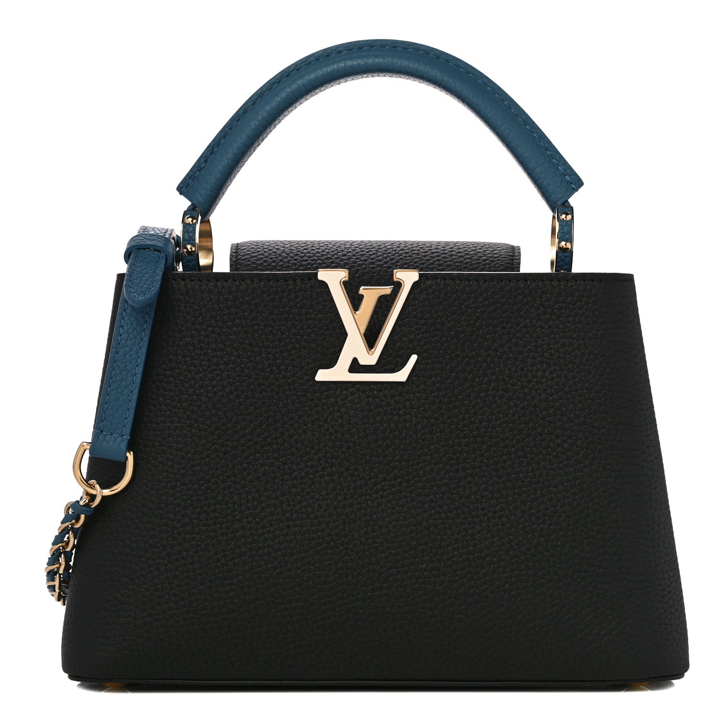 Louis Vuitton Taurillon Capucines BB Black General Blue 1 of 9