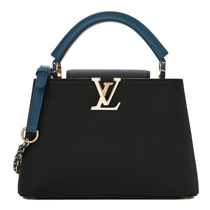 Louis Vuitton Taurillon Capucines BB Black General Blue 1 of 9