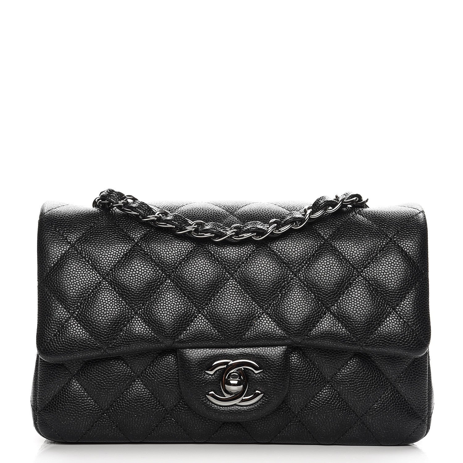 Chanel Caviar Quilted Mini Rectangular Flap Black 2 of 13