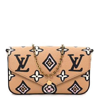 Louis Vuitton Monogram Wild At Heart Felicie Pochette Arizona Creme 1 of 9