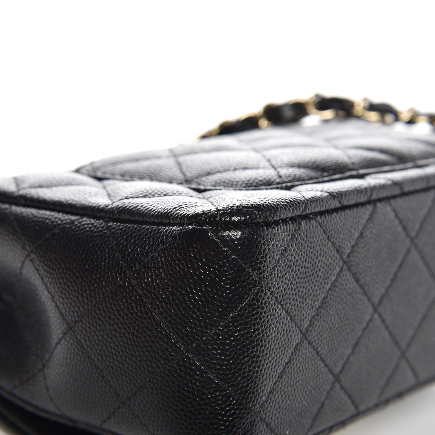 Chanel Caviar Quilted Mini Rectangular Flap Black 12 of 14