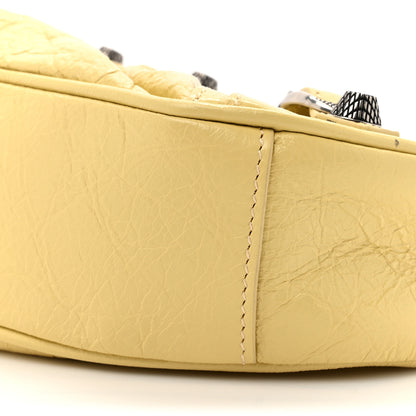 Balenciaga Agneau Arena Le Cagole Shoulder Bag XS Butter Yellow 10 of 11