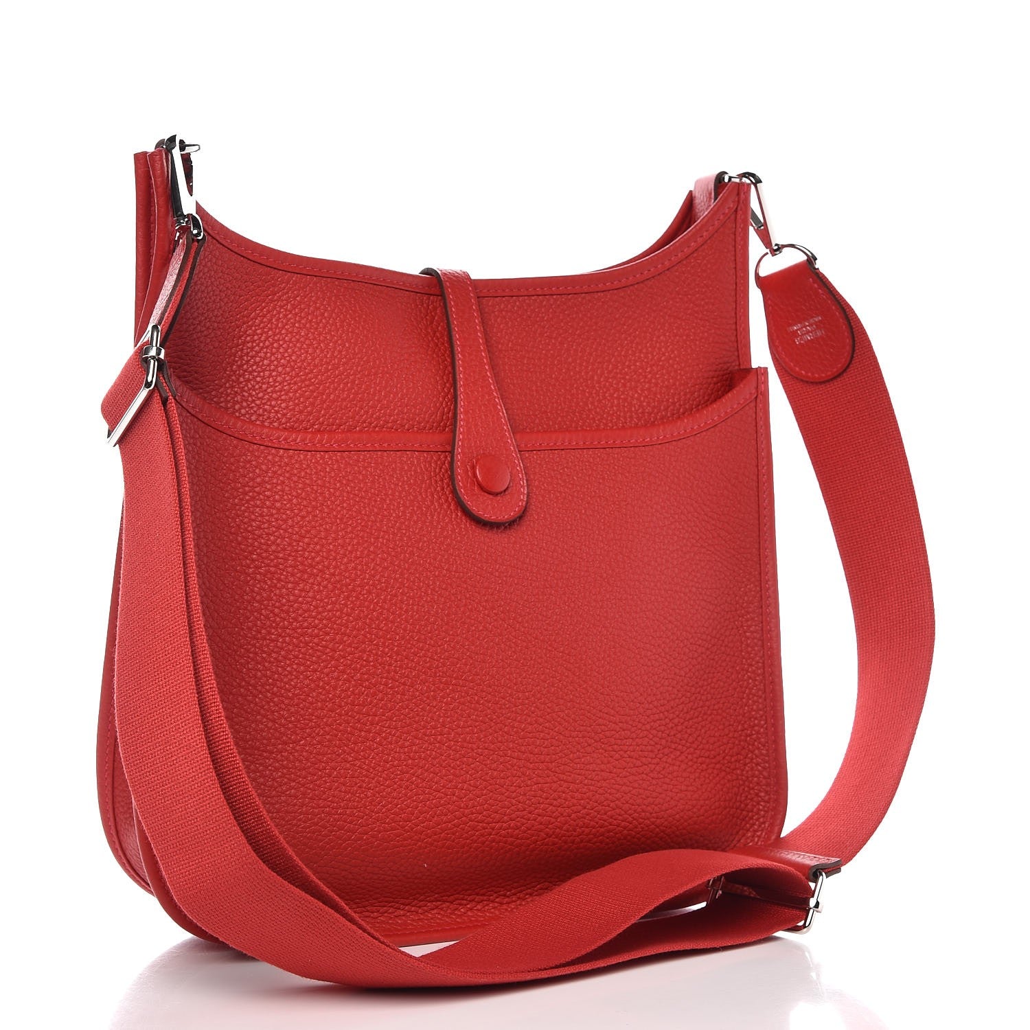 Hermes Taurillon Clemence Evelyne III PM Rouge Casaque 3 of 8