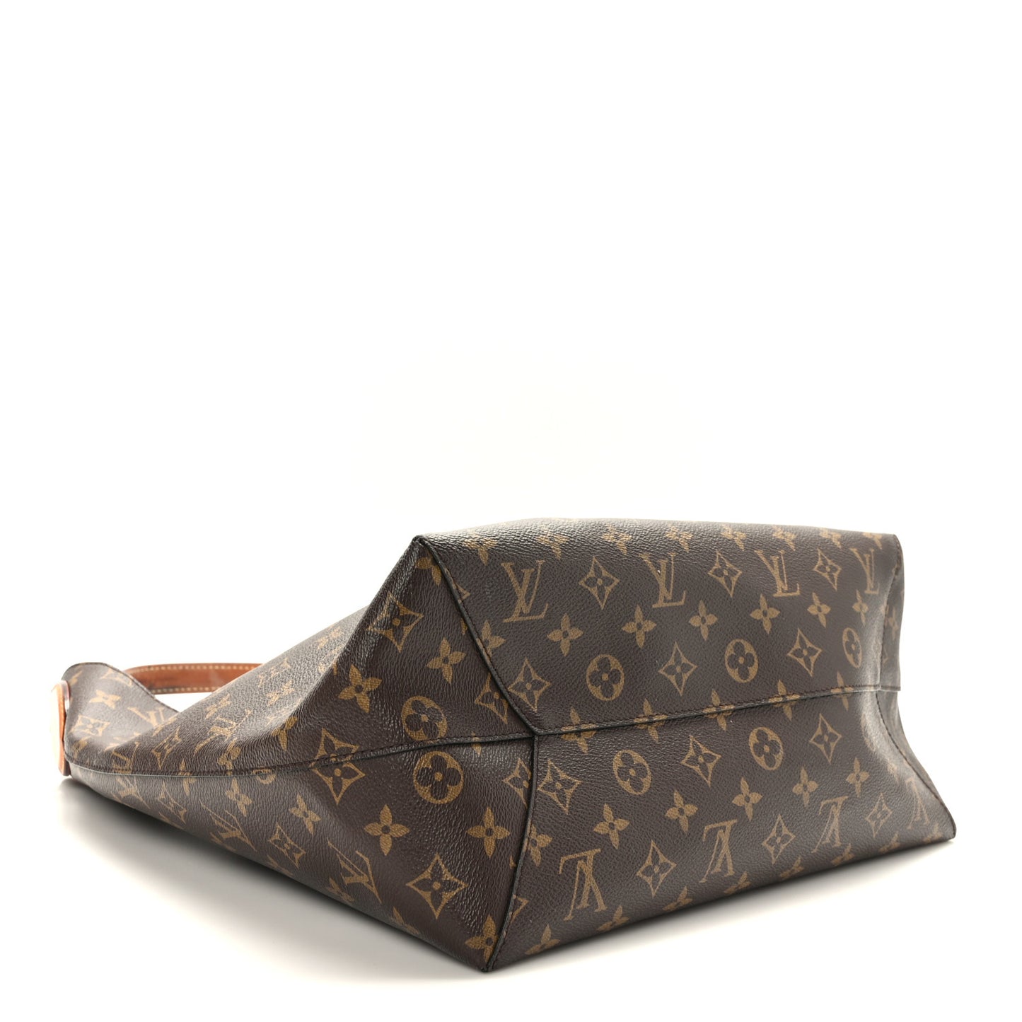 Monogram Flower Hobo Beige