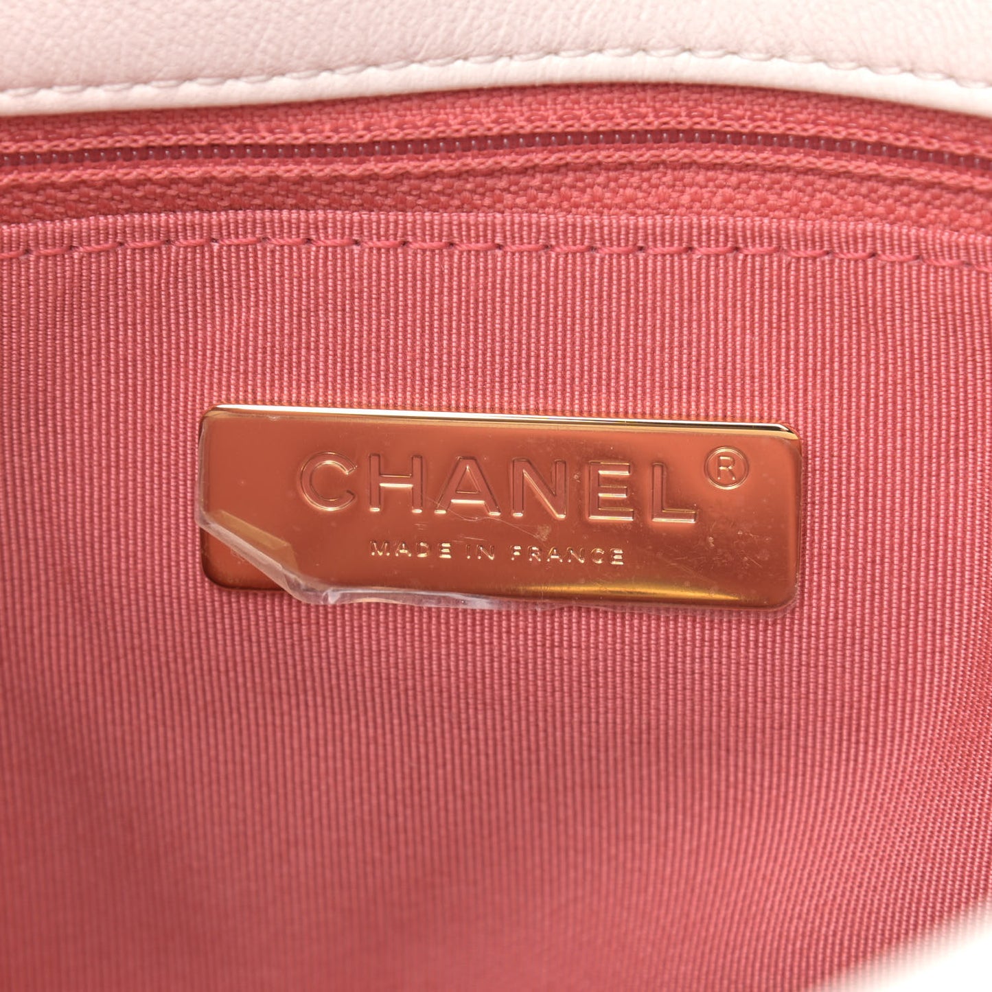 Goatskin Quilted Medium Chanel 19 Flap White