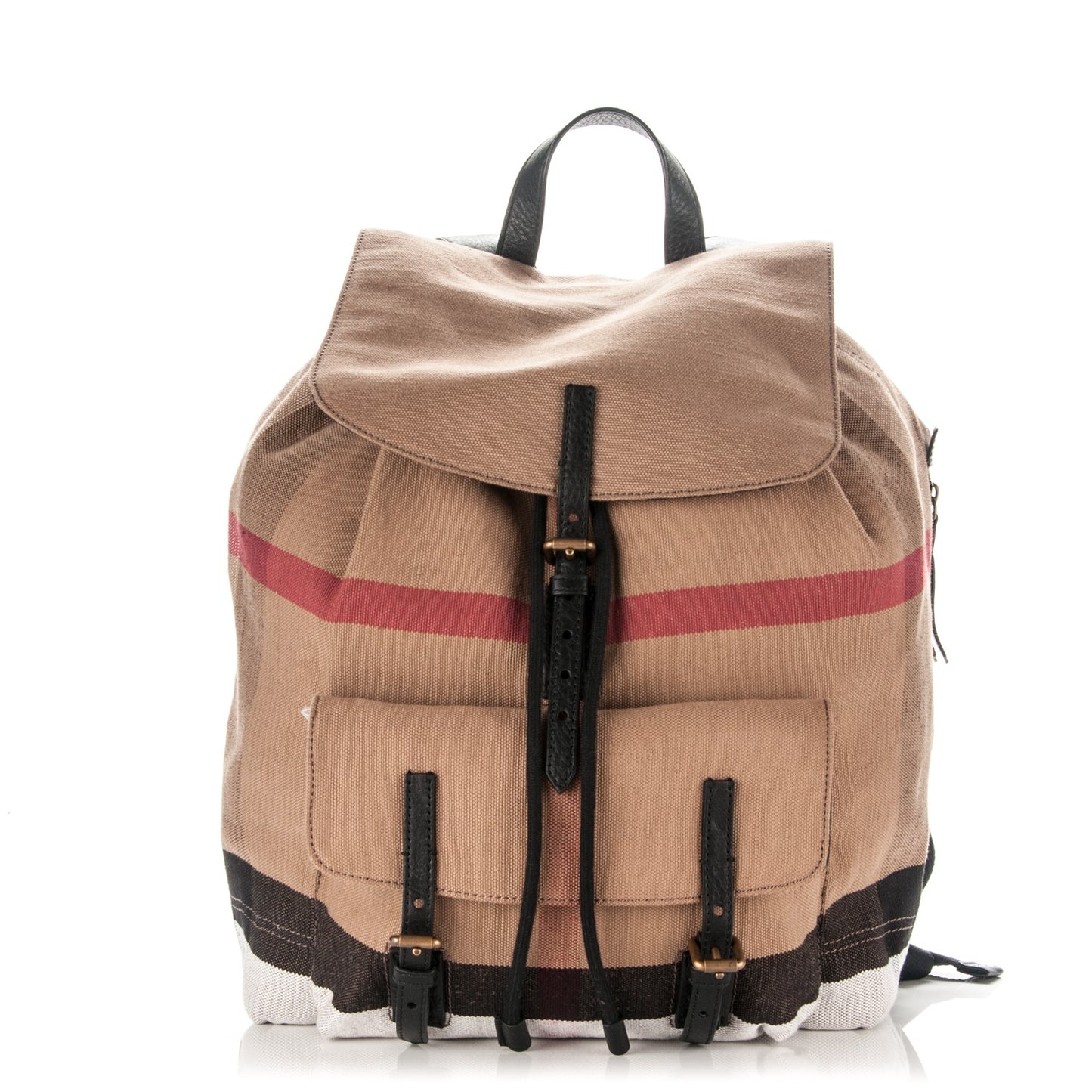 Canvas Mega Check Brookdale Backpack Black