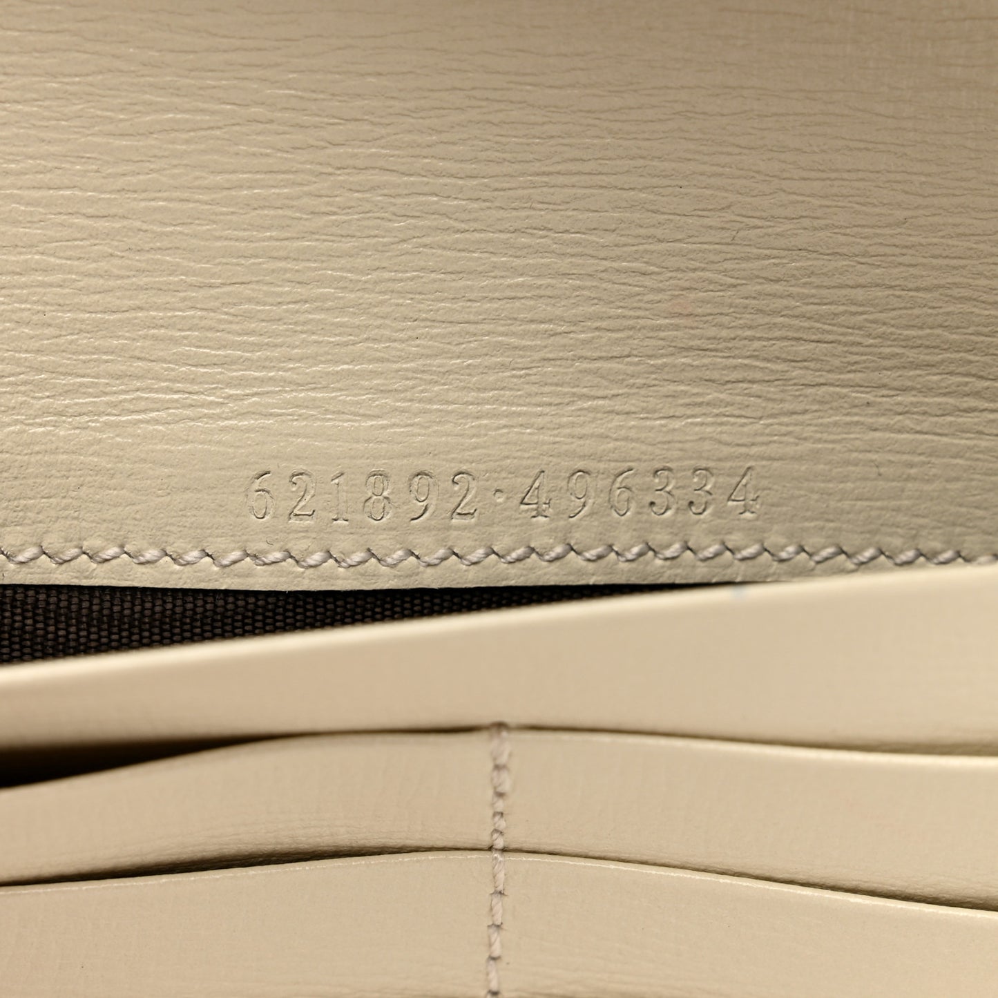 GG Supreme Monogram Azalea Calfskin Horsebit 1955 Wallet On Chain Beige Ebony Mystic White