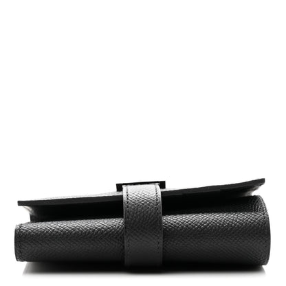 Hermes Epsom Tri-Fold Compact Monochrome Bearn Wallet Black 7 of 8