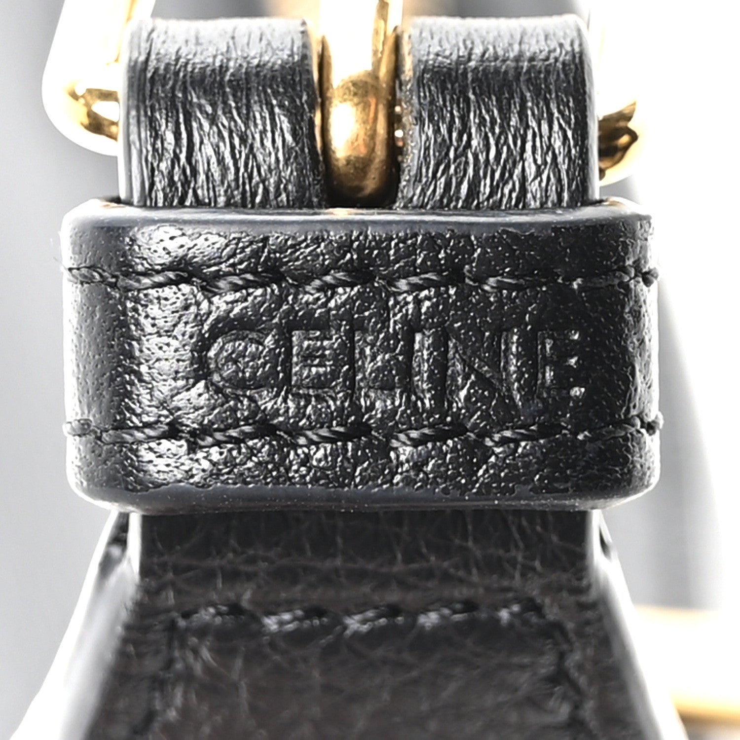 Celine Supple Calfskin Cuir Triomphe Small Heloise Shoulder Bag Black 5 of 8