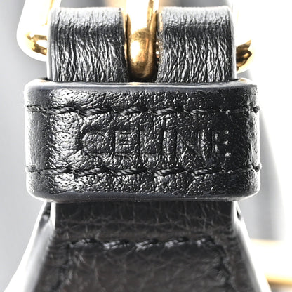 Celine Supple Calfskin Cuir Triomphe Small Heloise Shoulder Bag Black 5 of 8