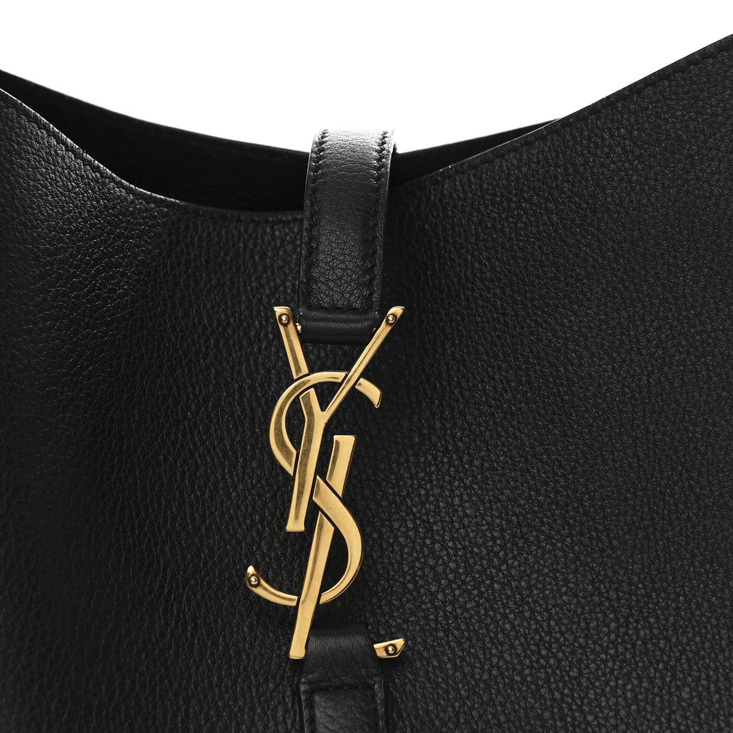 Saint Laurent Smooth Calfskin Small Le 5 A 7 Soft Hobo Black Black 7 of 11