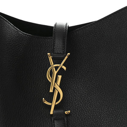 Saint Laurent Smooth Calfskin Small Le 5 A 7 Soft Hobo Black Black 7 of 11