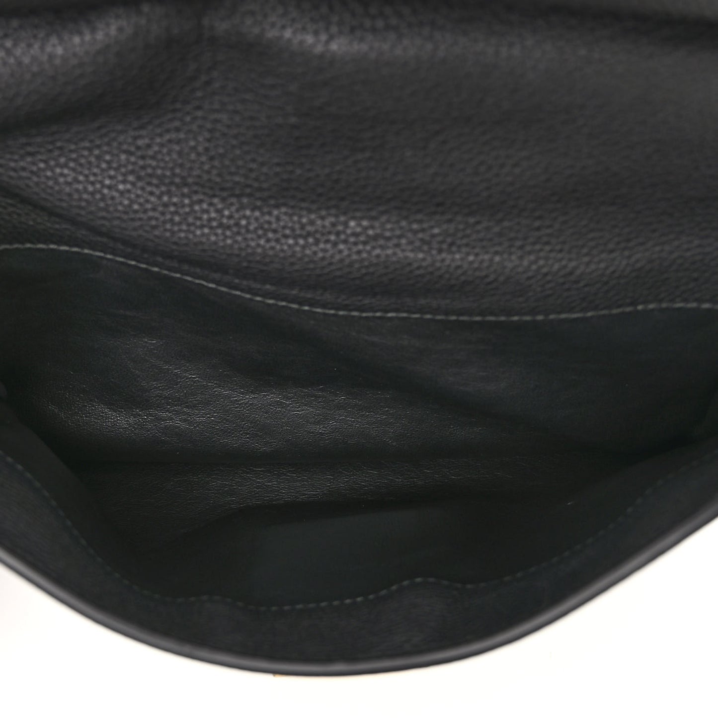 Grained Calfskin Bitter Pocket Tote Black