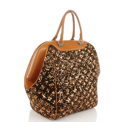 Louis Vuitton Sequin Monogram Sunshine Express North South Gold 3 of 8