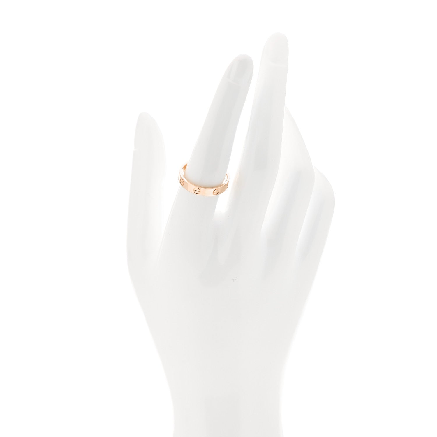 Cartier 18K Pink Gold 3.5mm LOVE Wedding Band Ring 55 7.25 2 of 5