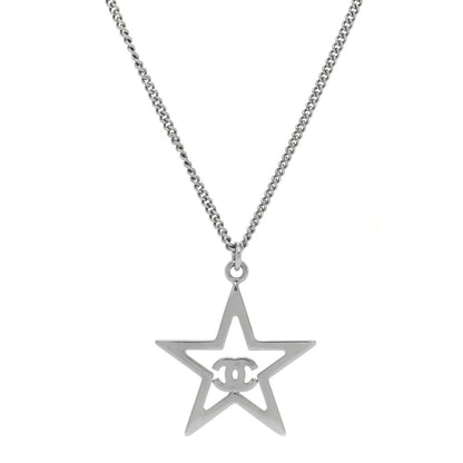 Chanel Ruthenium Crystal Star CC Necklace Iridescent Pink 5 of 7