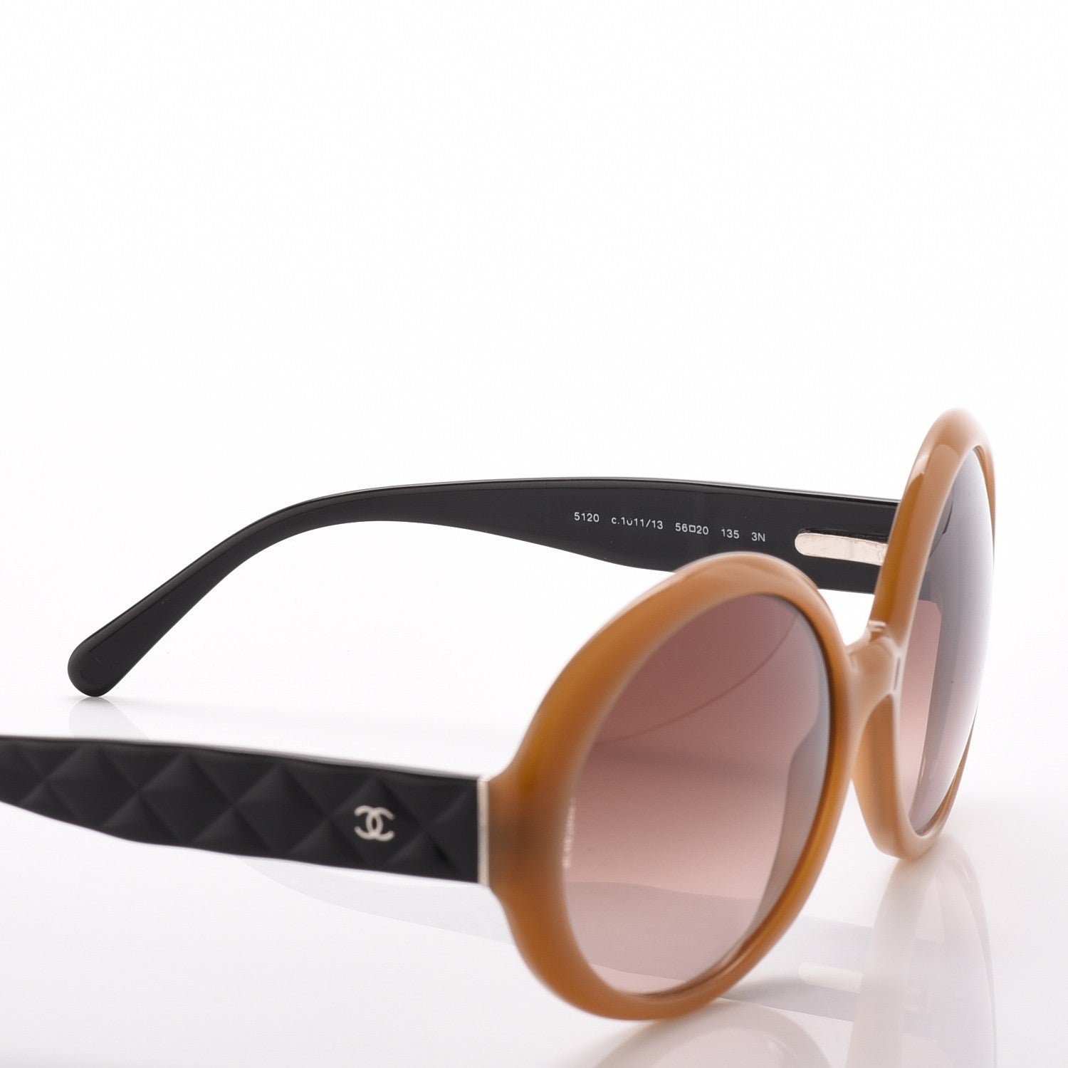 Chanel Quilted CC Mod Sunglasses 5120 Brown 6 of 8