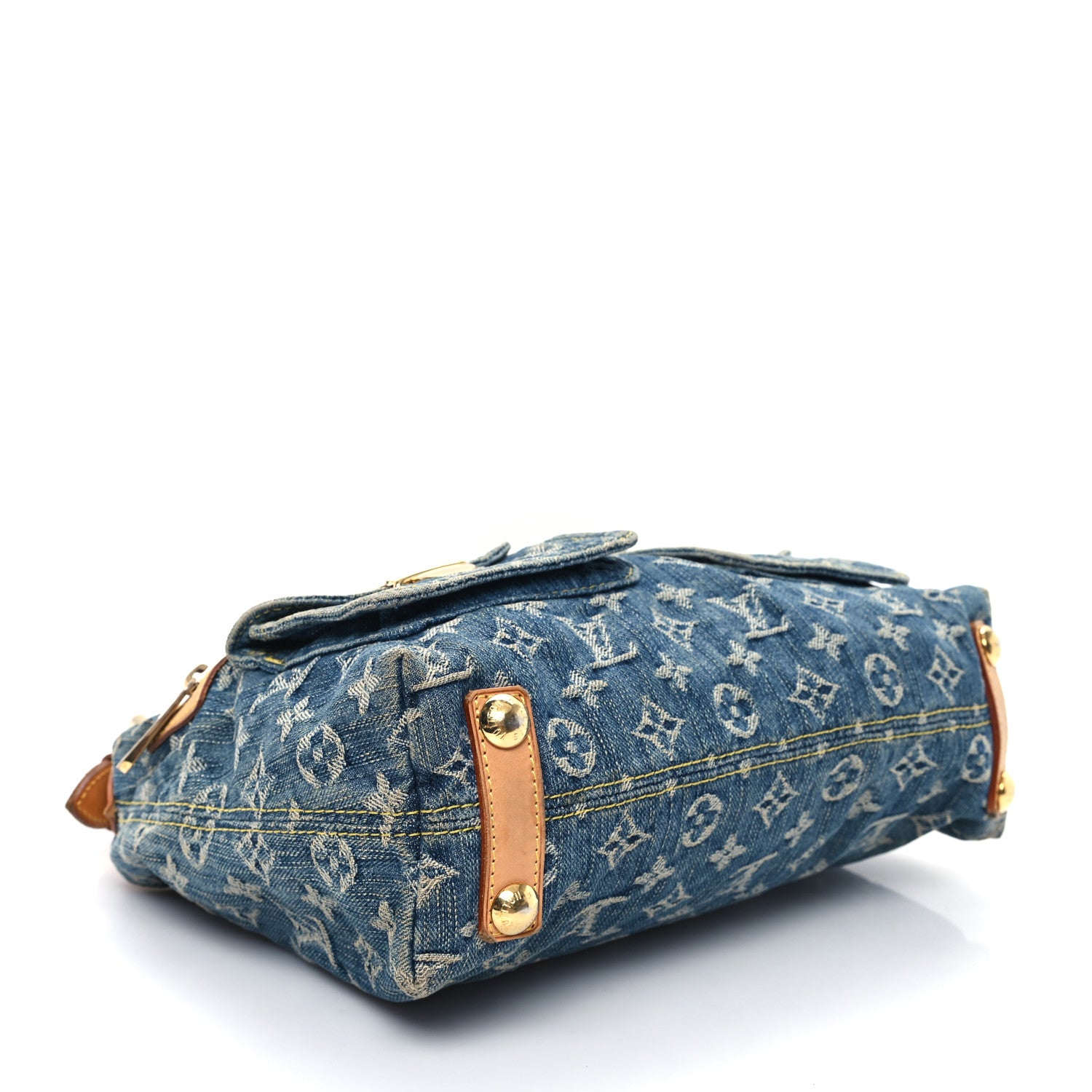 Louis Vuitton Monogram Denim Baggy PM Blue 4 of 14