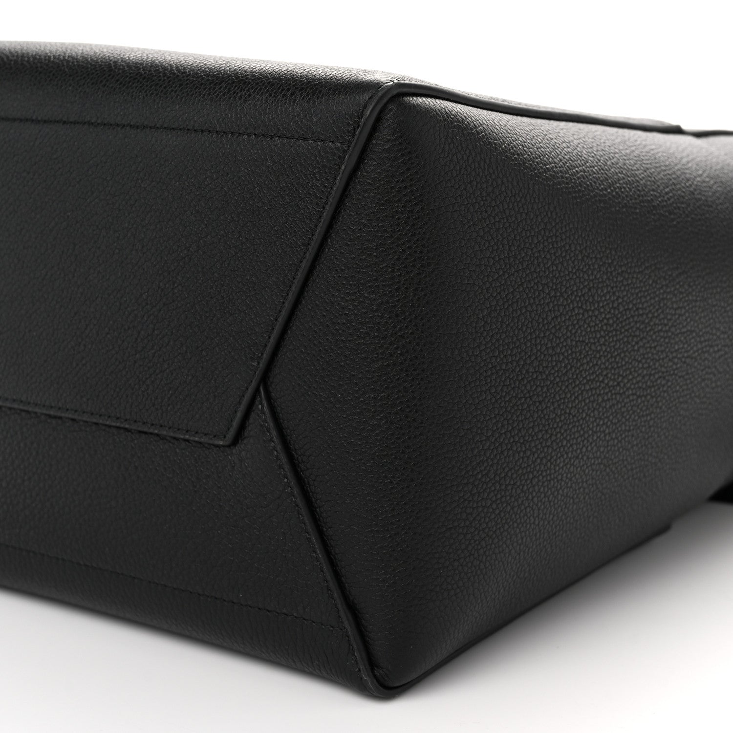 Celine Soft Grained Calfskin Sangle Bucket Bag Black 9 of 9