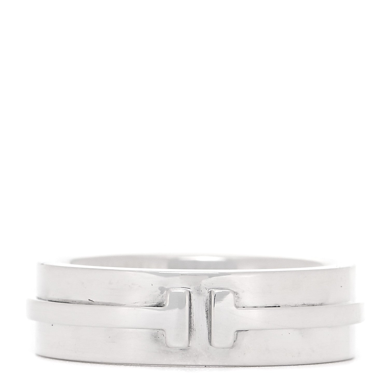 Tiffany Sterling Silver T Two Ring 52 6 1 of 5