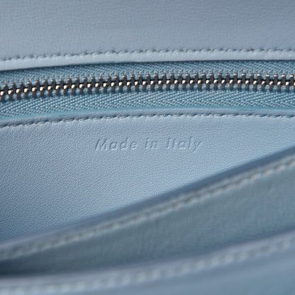 Celine Smooth Calfskin Small Classic Box Flap Bag Pale Blue 11 of 18