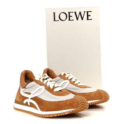 Loewe Nylon Suede Flow Runner Sneakers 38 Gold 10 of 10