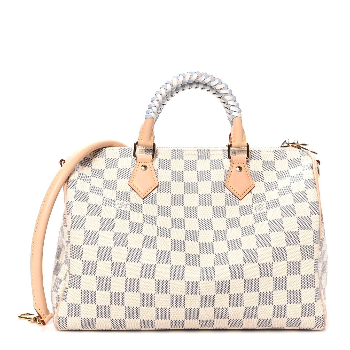 Damier Azur Braided Speedy Soft 30 Bleu Olympe