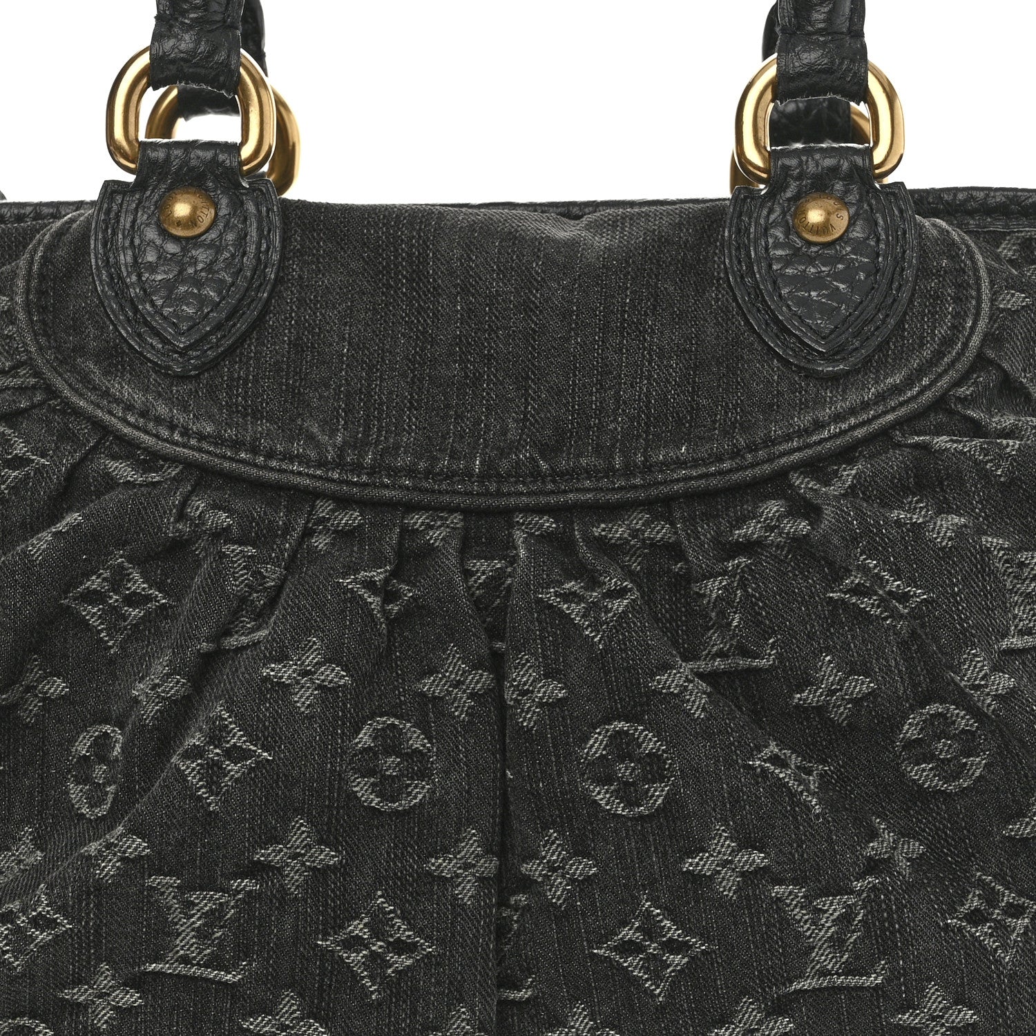 Louis Vuitton Denim Neo Cabby MM Black 7 of 14