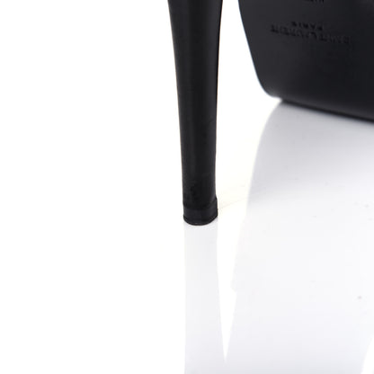 Saint Laurent Calfskin Tribute 105 Platform Sandals 38 Black 12 of 13