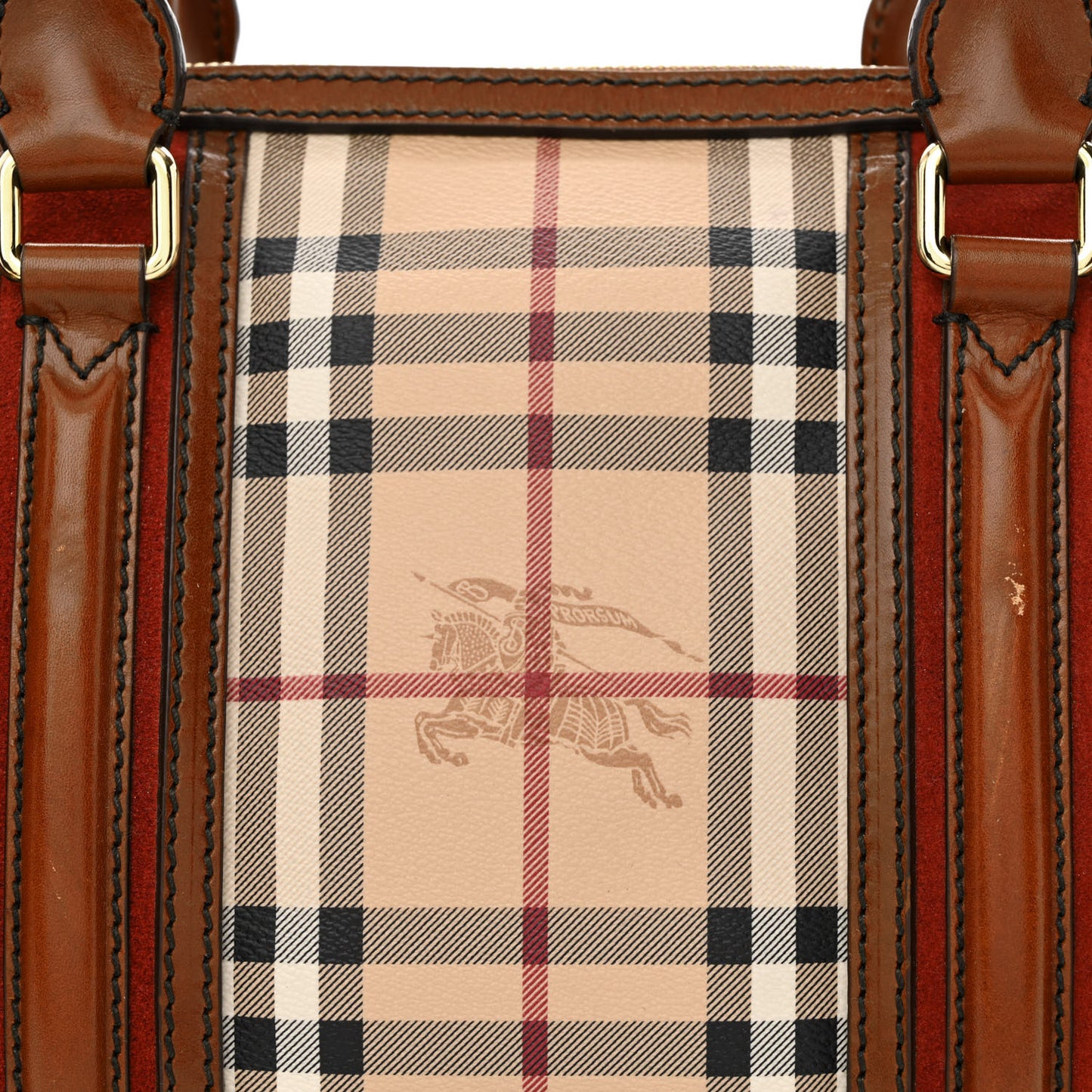 Haymarket Check Medium Alchester Bowling Bag Brown