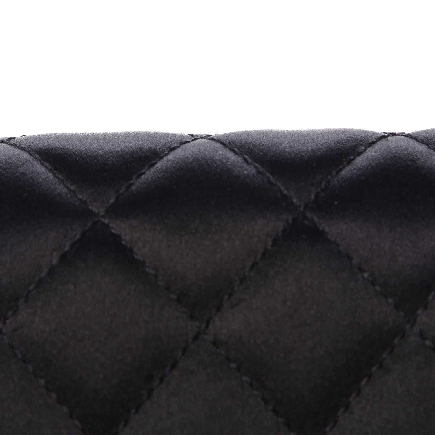 Chanel Satin Quilted Jeweled East West Flap Black 11 of 15