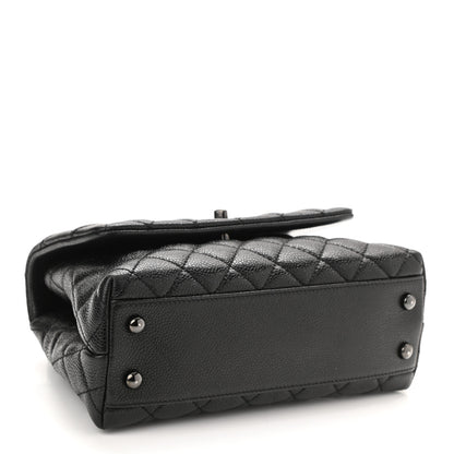 Chanel Caviar Quilted Mini Coco Handle Flap So Black 4 of 10