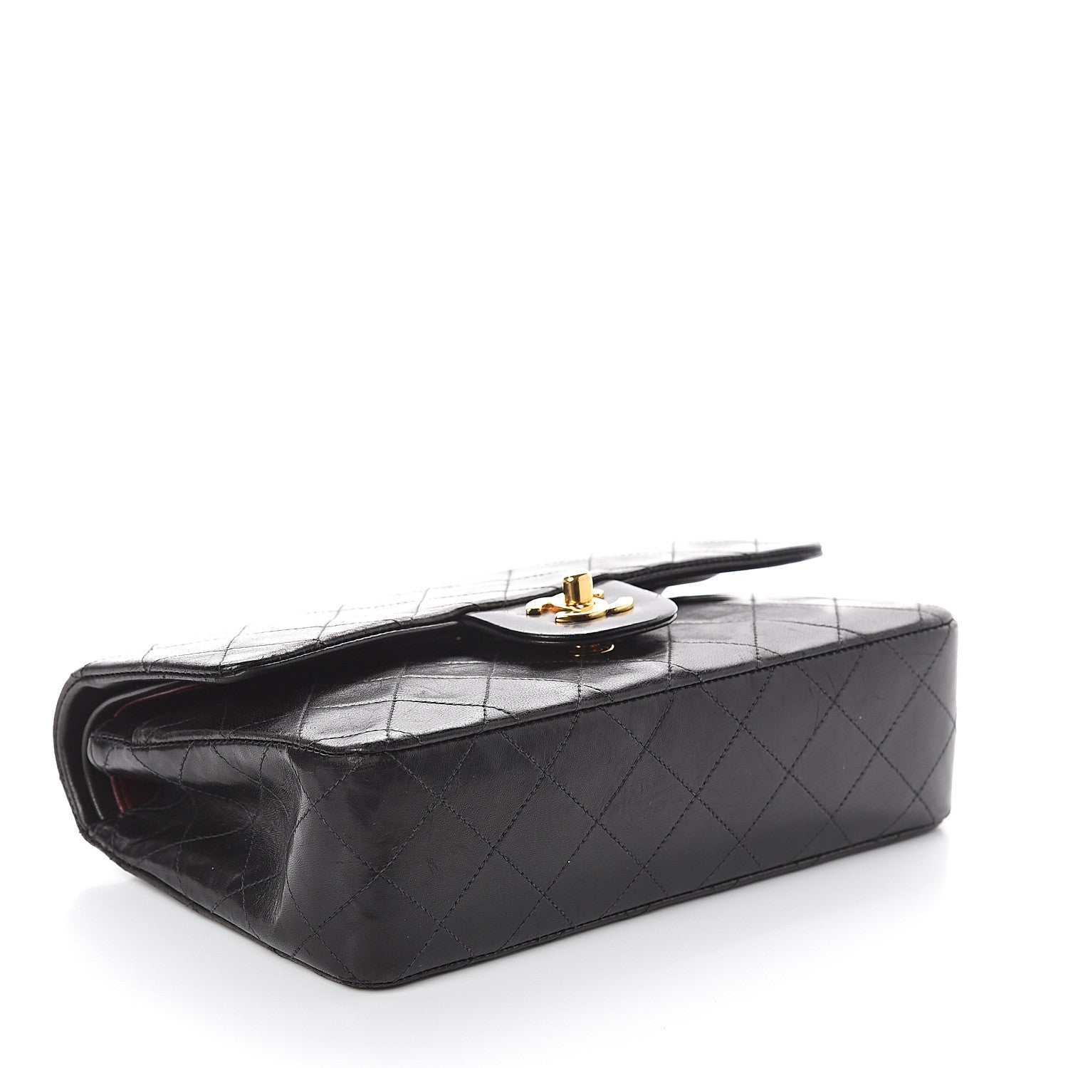 Chanel Lambskin Quilted Small Double Flap Black 3 of 9