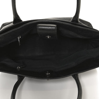 Chanel Calfskin Small Cerf Executive Shopper Tote Black 4 of 9