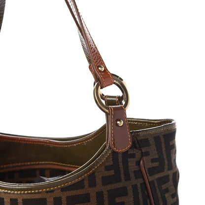 Fendi Zucca Small Chef Shopping Tote Tobacco Moro 11 of 11